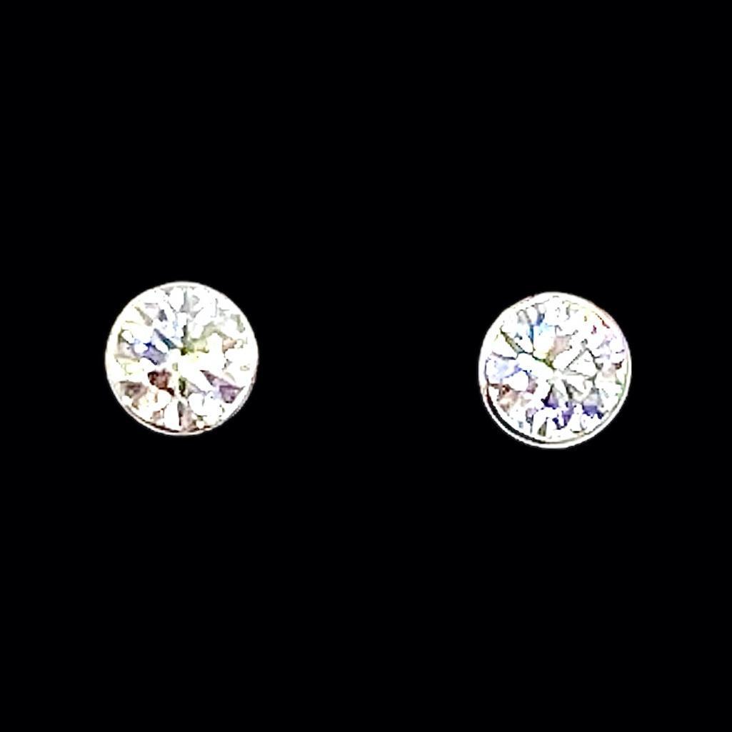 .96 Cts. Diamond Ear Studs (1 of 1)