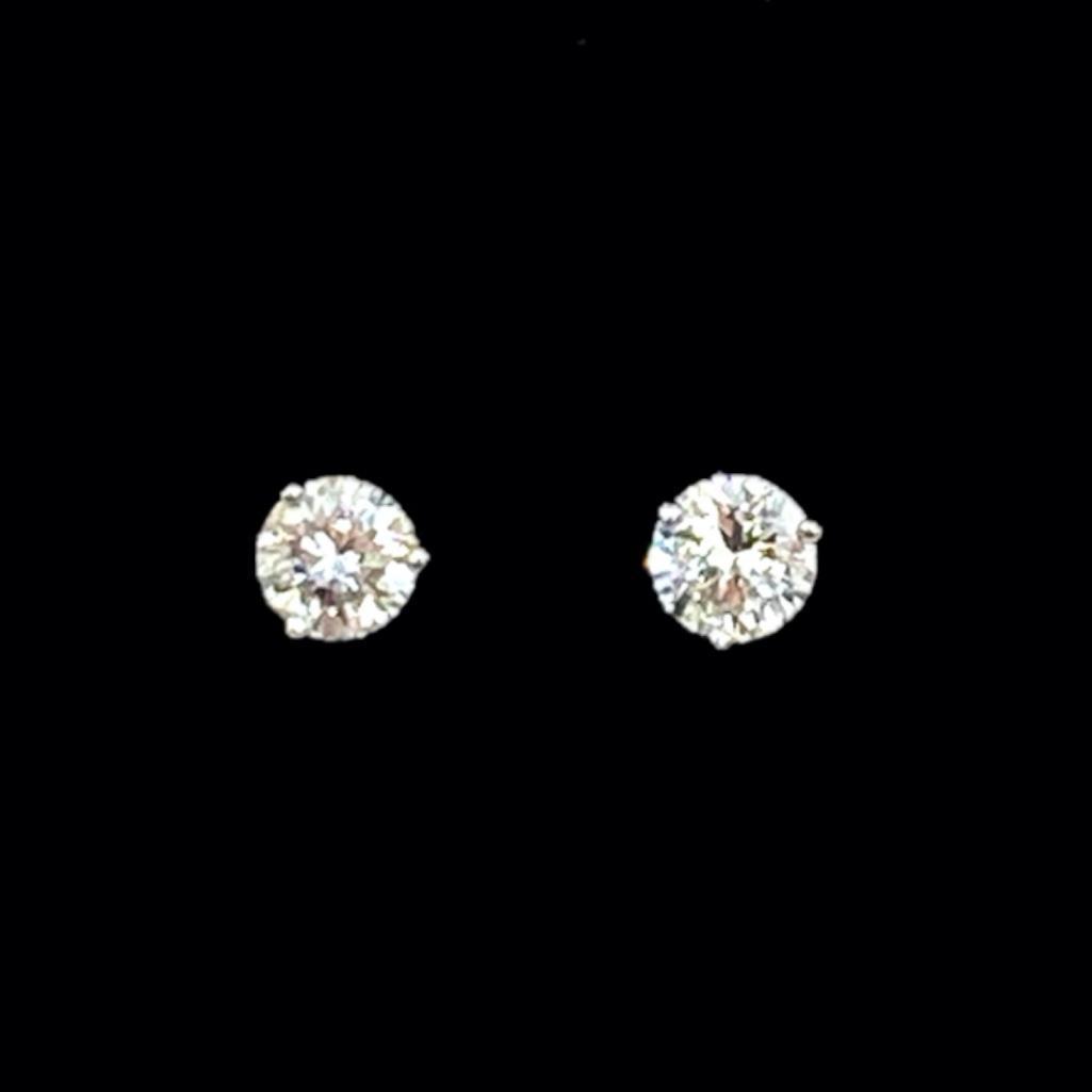.95 Cts. Diamond Ear Studs (1 of 1)