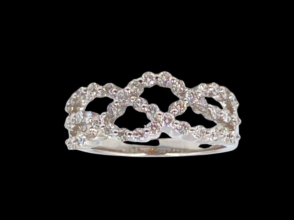 Delicate Gem Open Work Diamond Band (1 of 4)