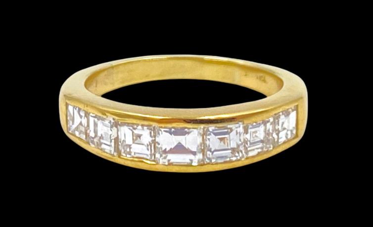 Suna Brothers Tapered Square Cut Diamond Band (1 of 4)