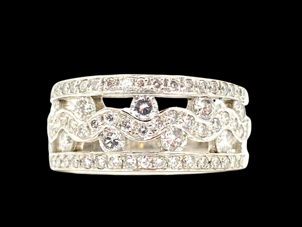 Pico 18K Diamond Open Work Diamond Band (1 of 7)