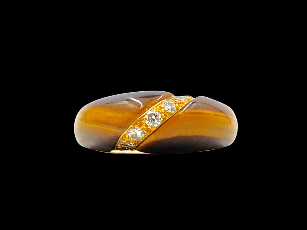 Marvin Schluger Tiger Eye and Diamond Band (1 of 5)