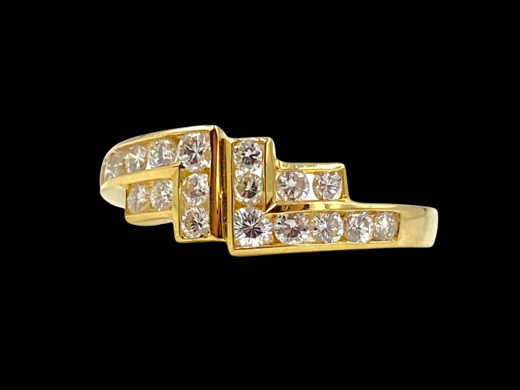 Modern Style Channel Set Diamond Ring (1 of 5)