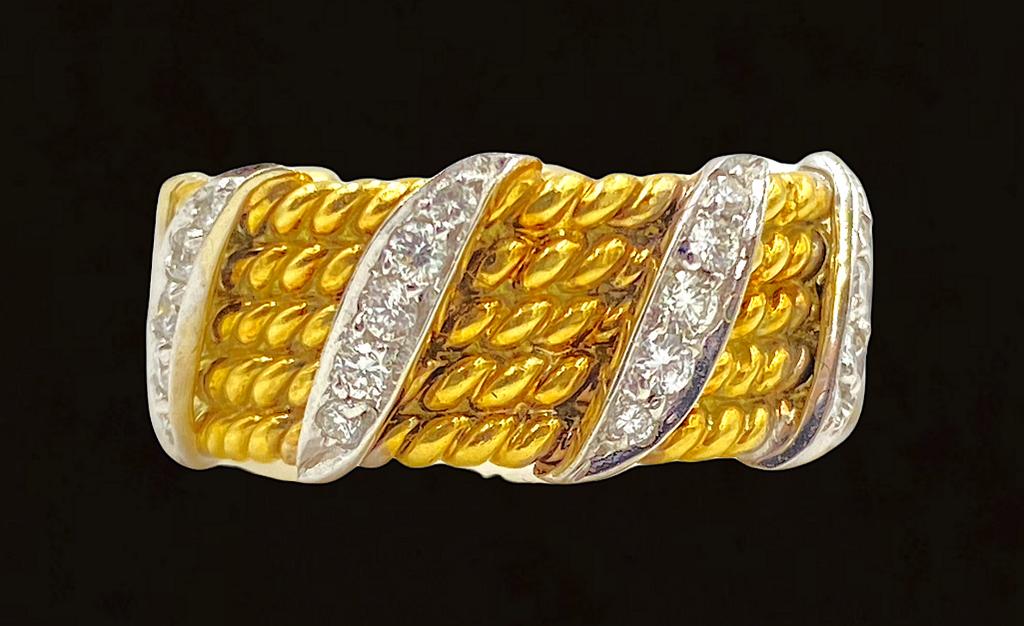 Sal Praschnik 18K Gold and Diamond Ring (1 of 6)