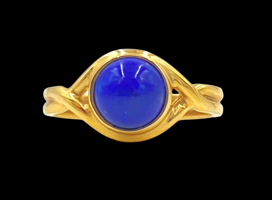 Larter &  Sons Cabochon Lapis Ring (1 of 5)