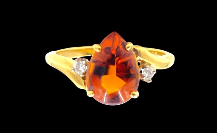 F & F Felger Cabochon Citrine Ring (1 of 5)