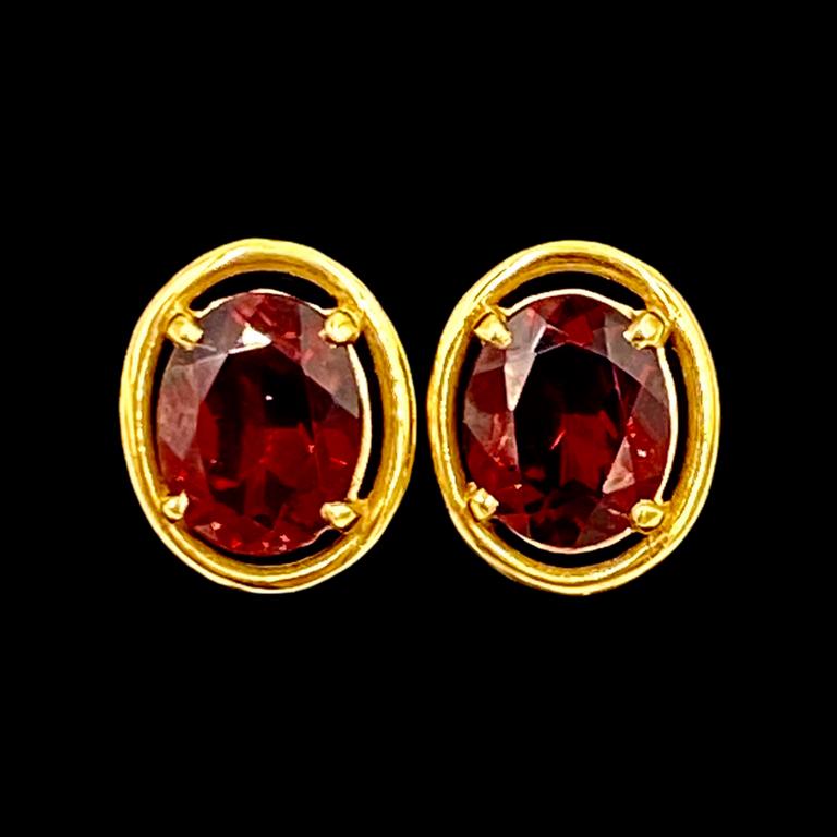 Charles Herdemian Garnet Studs (1 of 1)