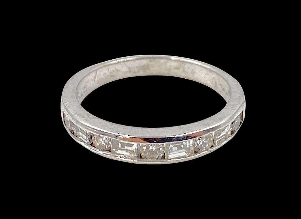 Pico Platinum Baguette and Round Diamond Ring (1 of 6)