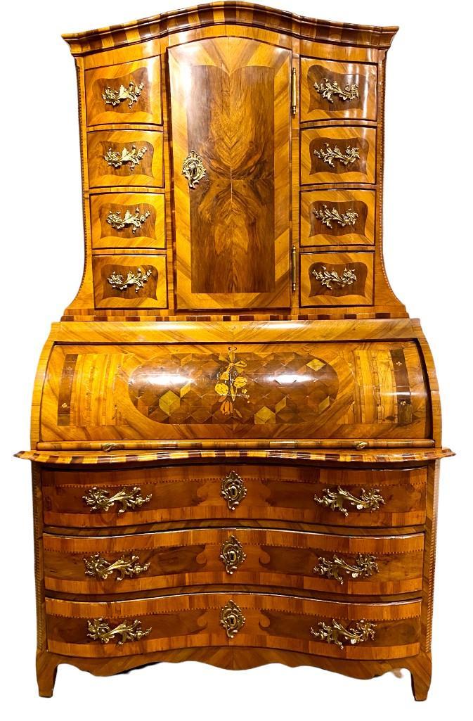 South German or Austrian Baroque Style Bureau Cabinet (1 of 20)