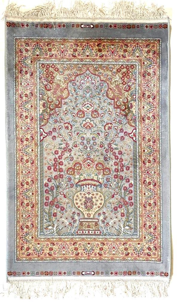 Turkish Bamboo Silk Carpet 2' x 3'1" (1 of 8)