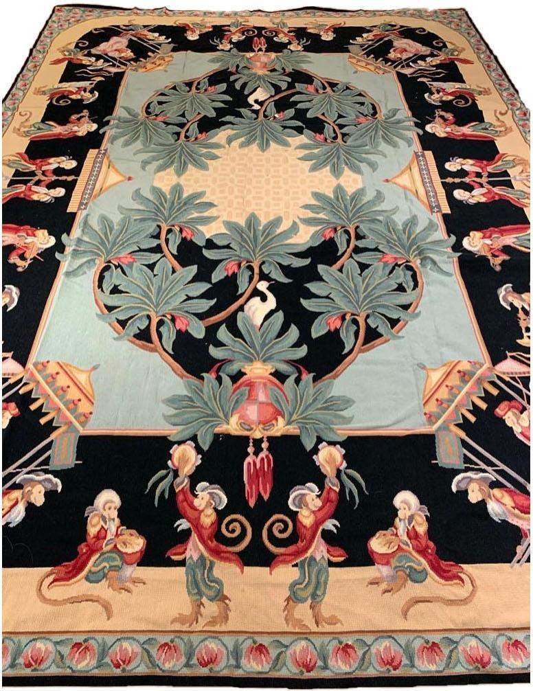 Victoriana Needlepoint Monkey Carpet (1 of 11)