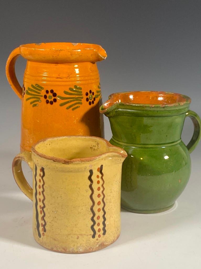 Three Rustic French Pottery Jugs (1 of 11)