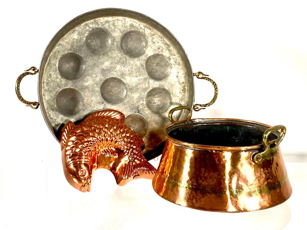 Antique Copper Cookware Lot (1 of 12)