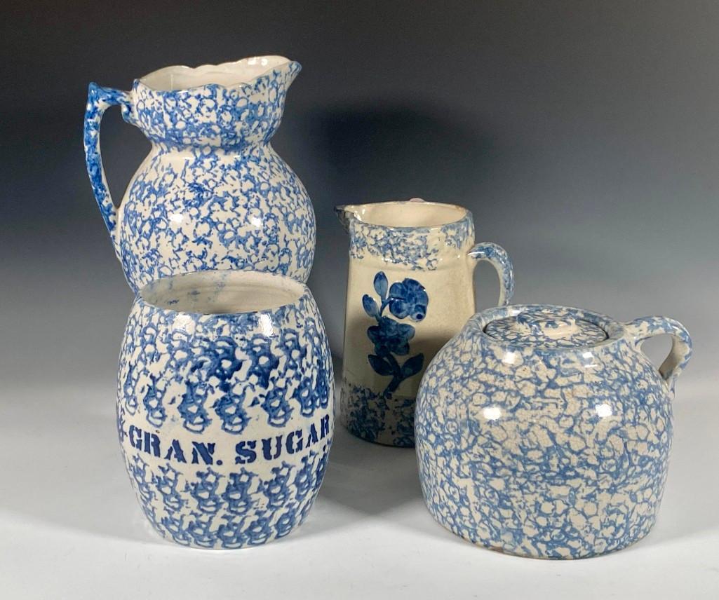 Lot of Four Large Spongeware Articles (1 of 12)