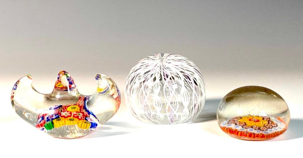 Three Small Antique Paperweights (1 of 8)
