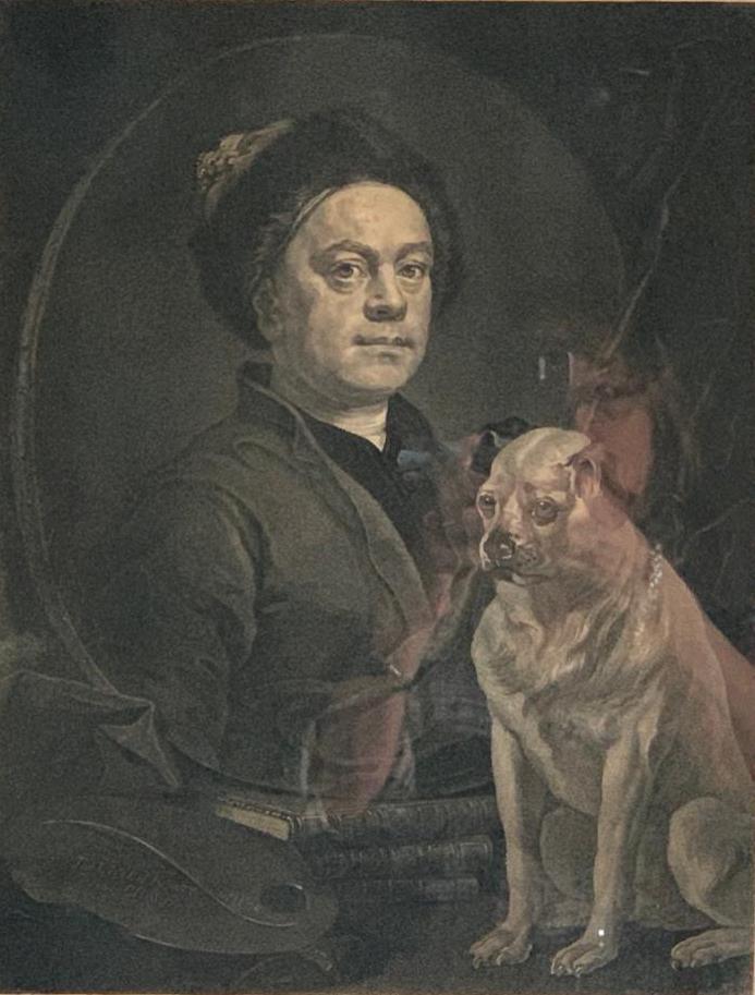 Benjamin Smith Engraving, William Hogarth with Pug (1 of 8)