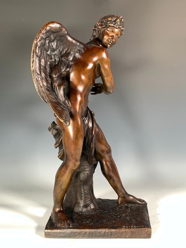 Louis Simon Boizot Bronze Figure of Cupid, 19thc. (1 of 7)