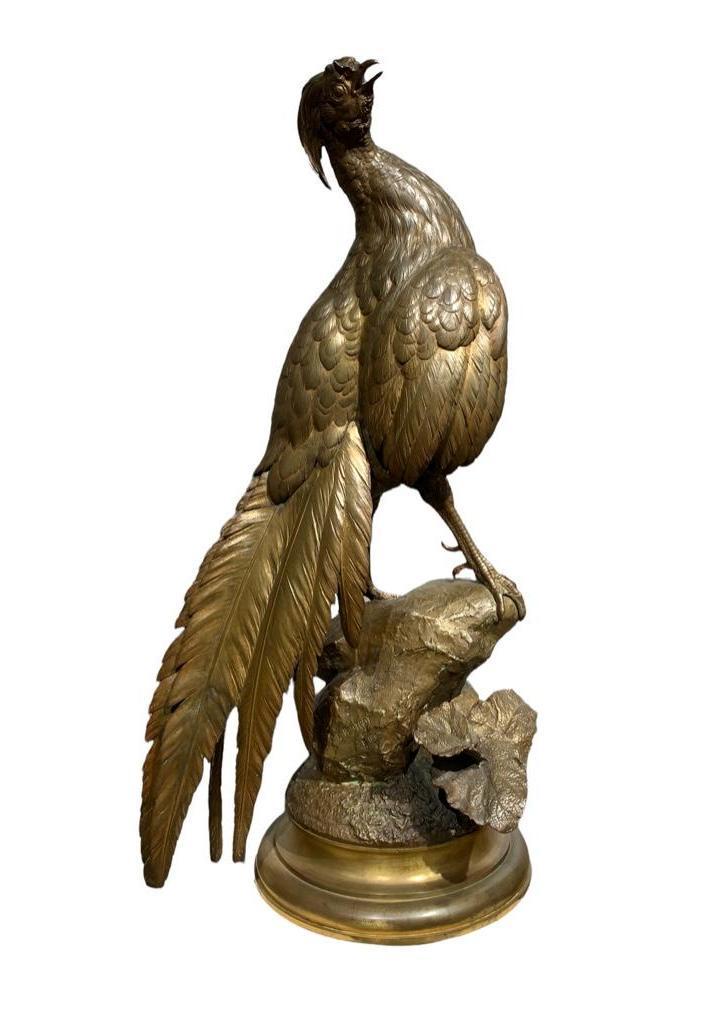 Large Ferdinand Pautrot Bronze Pheasant (1 of 11)