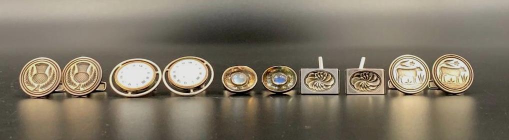 Five Sets of Sterling Cufflinks, Jensen and More (1 of 6)