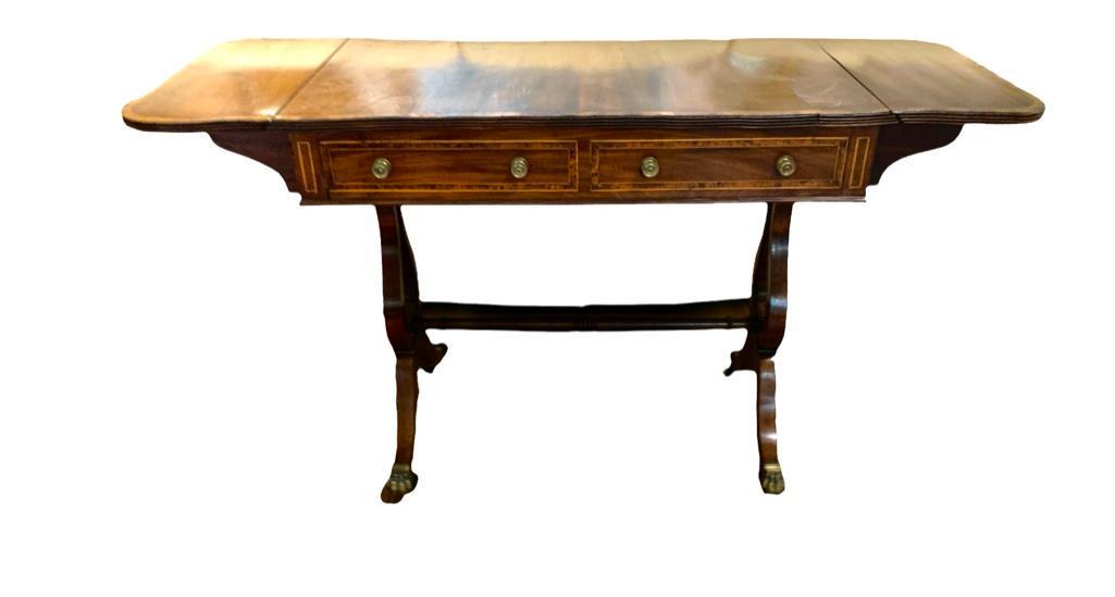 English Regency Period Mahogany Sofa Table (1 of 5)