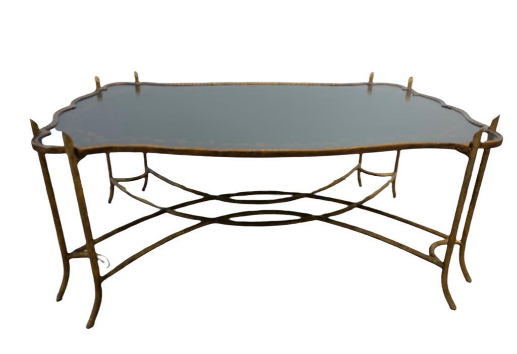 Lacquer and Bronze Coffee Table Rose Tarlow (1 of 5)