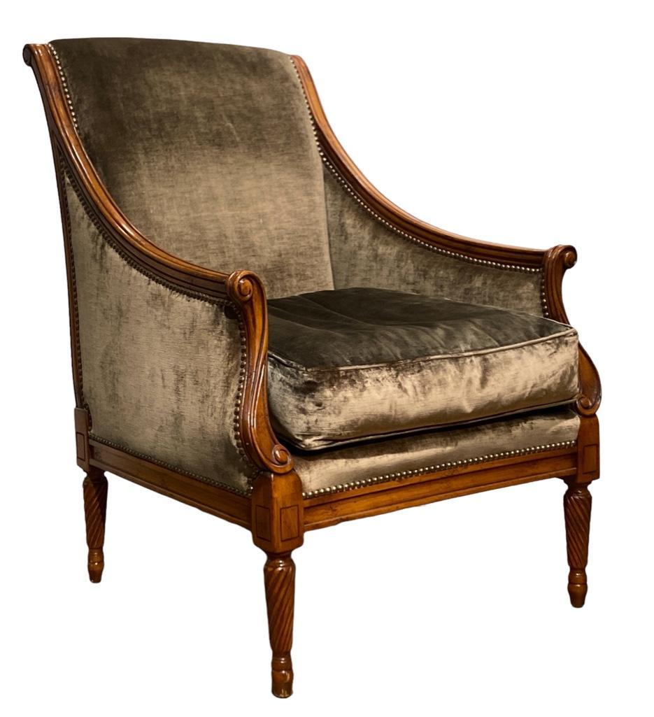 Old Hickory Tannery Upholstered Lounge Chair (1 of 9)