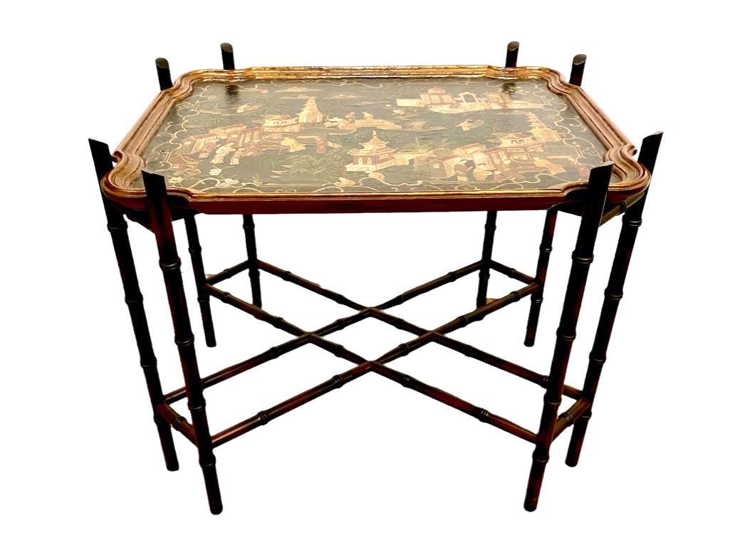 Chinoiserie Lacquer Occasional Table, Contemporary (1 of 4)