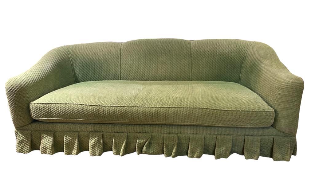 Large Chenille Upholstered Sofa (1 of 7)