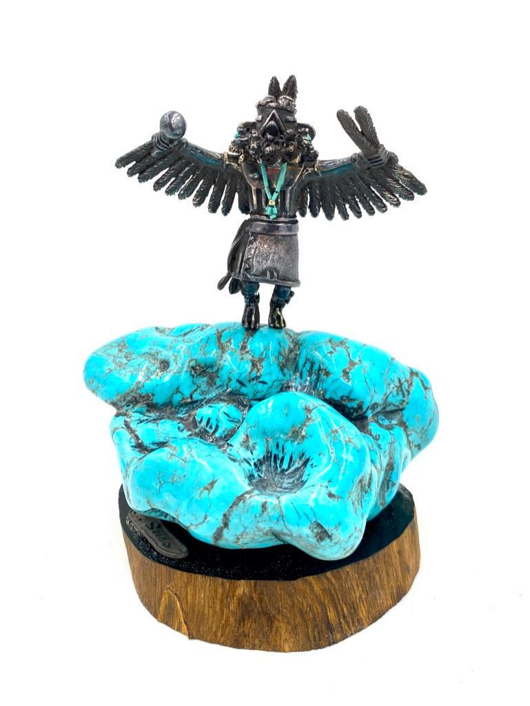 Carol Sues Sterling Silver and Turquoise Sculpture (1 of 7)