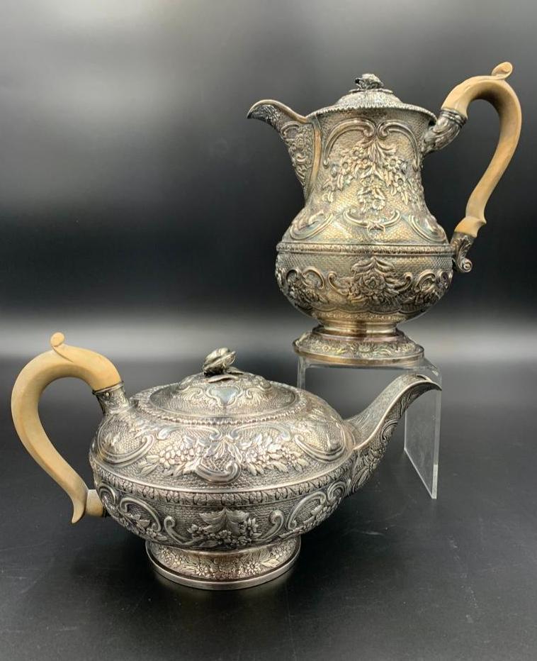 English George III Sterling Silver Tea and Coffeepot (1 of 16)
