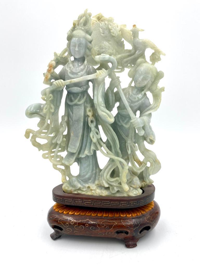 Chinese Carved Hardstone Figural Group (1 of 7)
