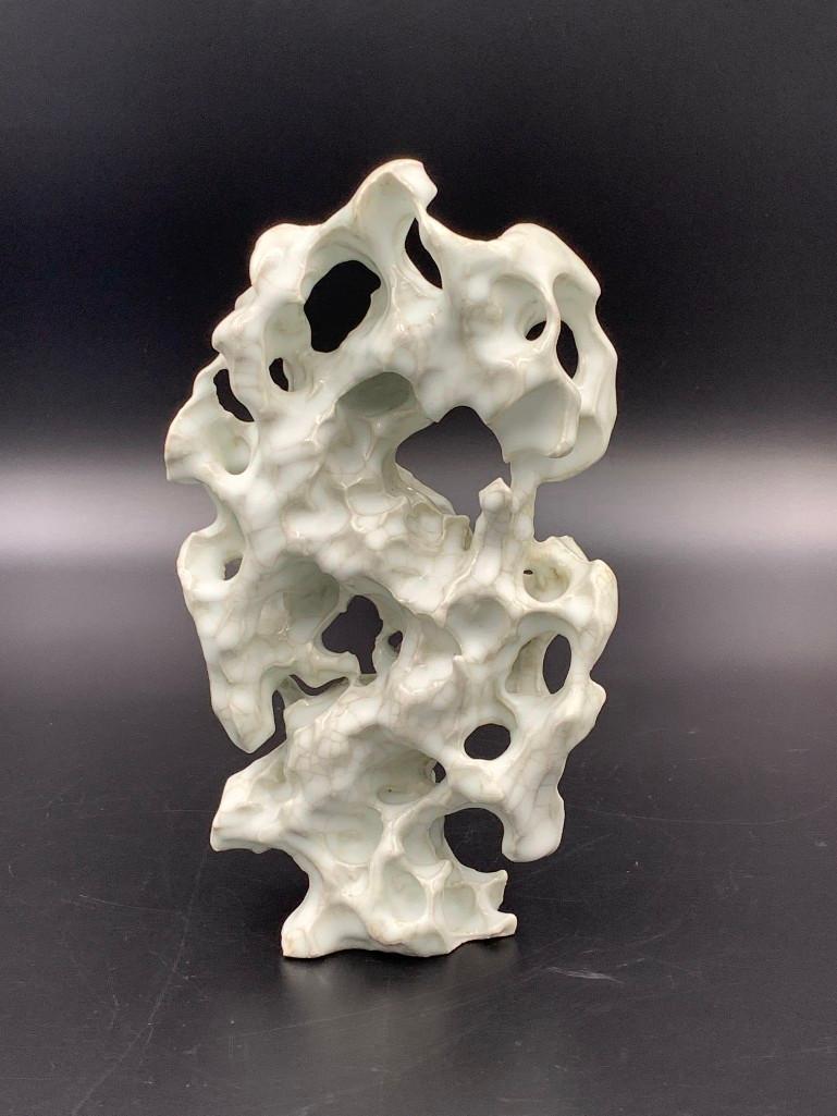Chinese Crackle Glazed Ceramic Scholar Rock (1 of 6)