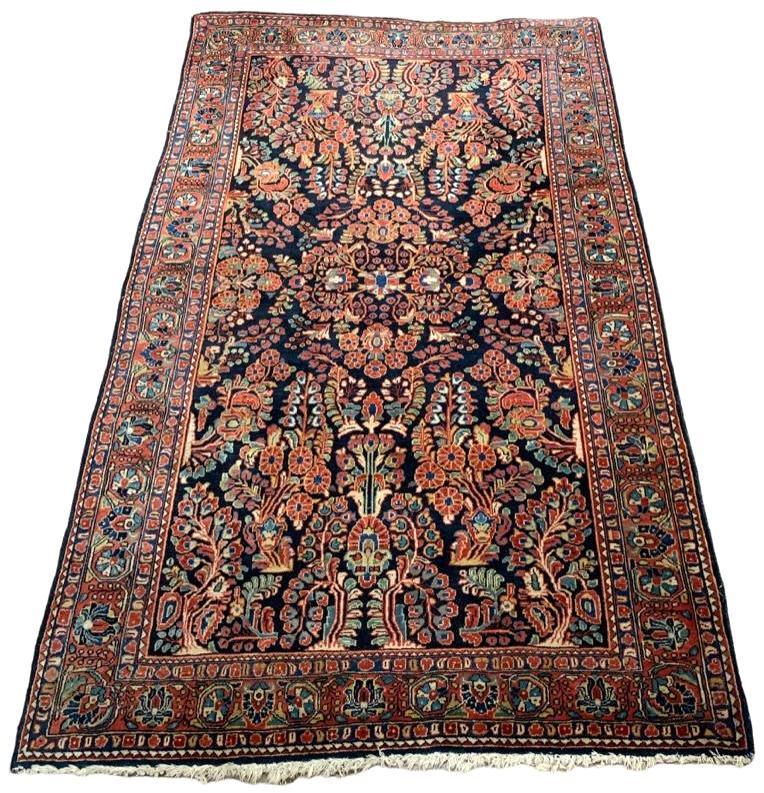 Blue Sarouk Carpet 6'10" x 4'3-1/5" (1 of 7)
