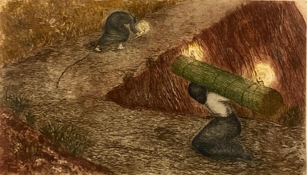 Mario Reyes Etching, Semana Mayor en Taxco Numero 2 (1 of 9)