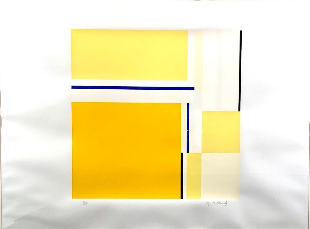 Ilya Bolotowsky Screenprint, Yellow Square (1 of 6)