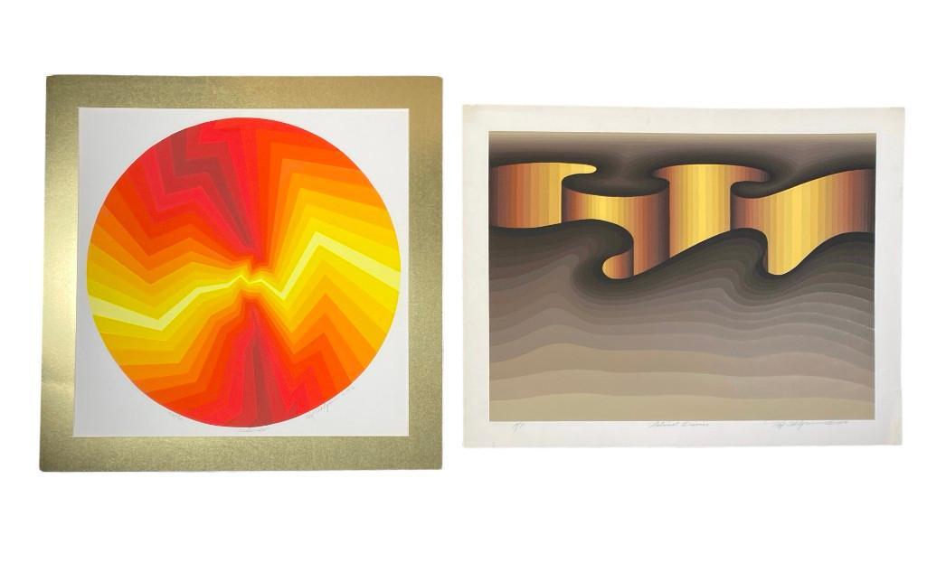 Two Roy Ahlgren Serigraphs, National Crevice and Redondo (1 of 11)