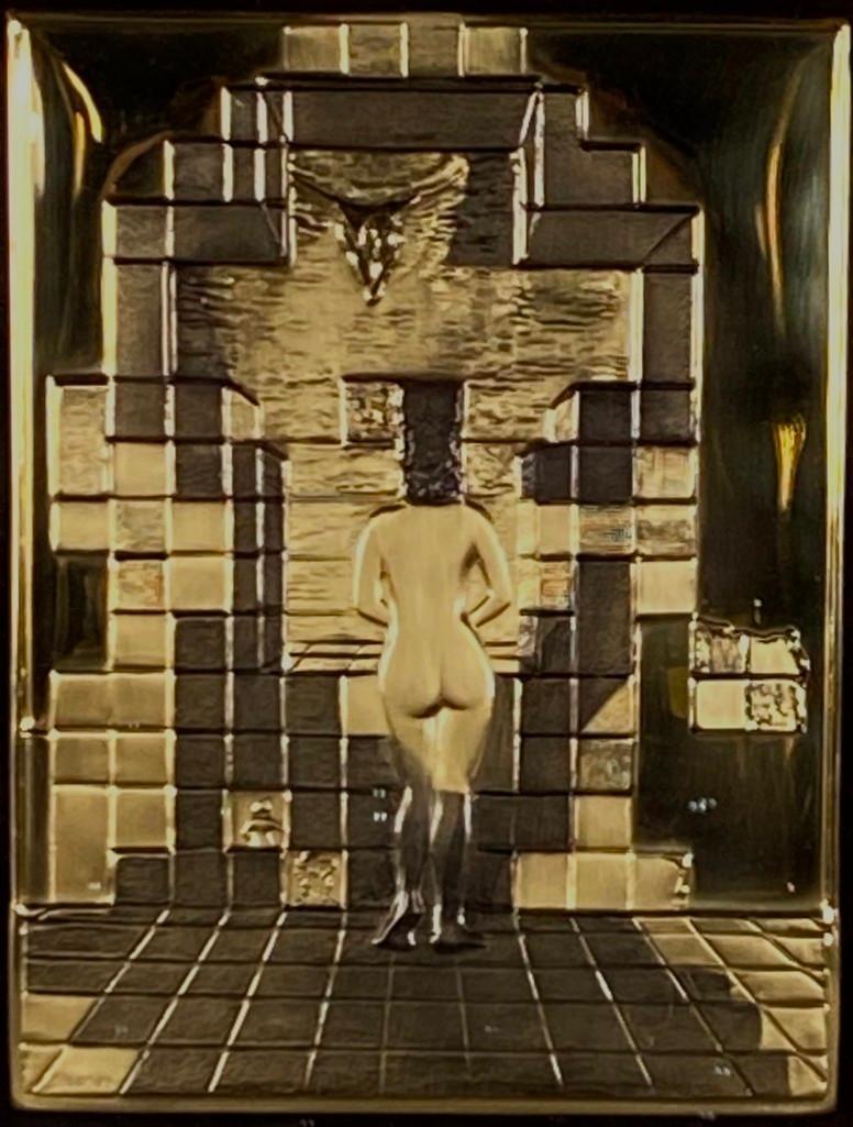 Salvador Dali, Lincoln in Dalivision, 18K Gold Plated (1 of 4)