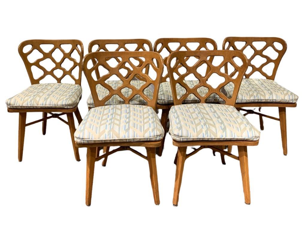 Set of Six Romweber Mid-Century Dining Chairs (1 of 6)