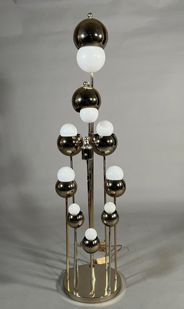 1970's Chrome Multi Light Floor Lamp (1 of 8)