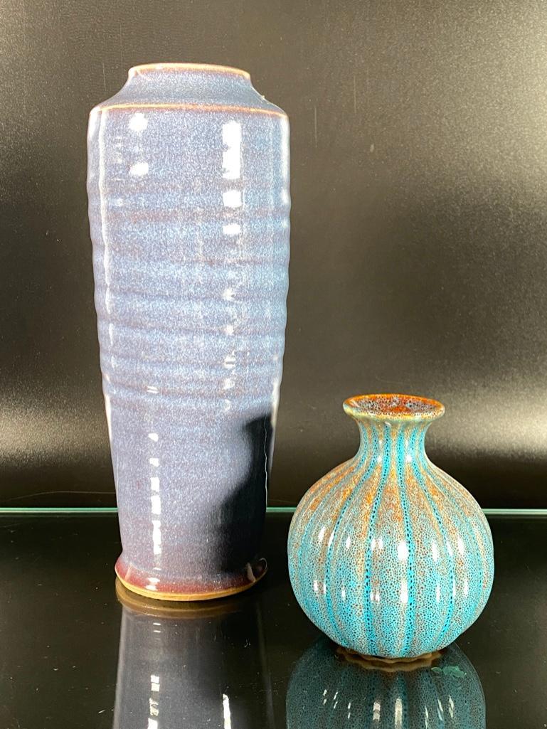 2 Japanese Glazed Stoneware Vases (1 of 8)