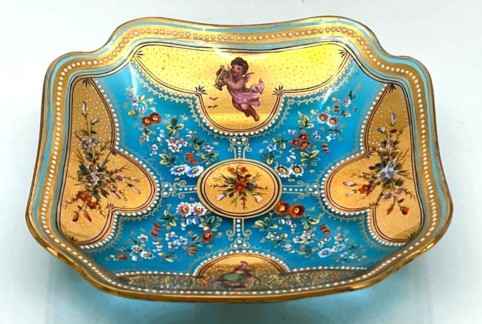 Moser Enameled Glass Cherub Dish (1 of 10)