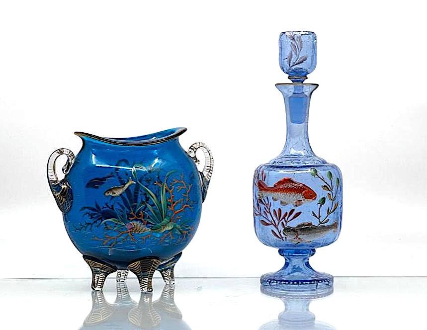 Two Moser Enamelled Sea Life Items (1 of 20)