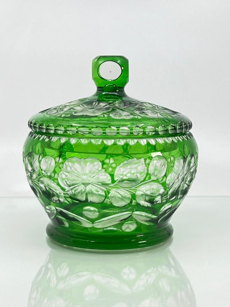 Stevens and Williams Cut Glass Covered Jar (1 of 19)
