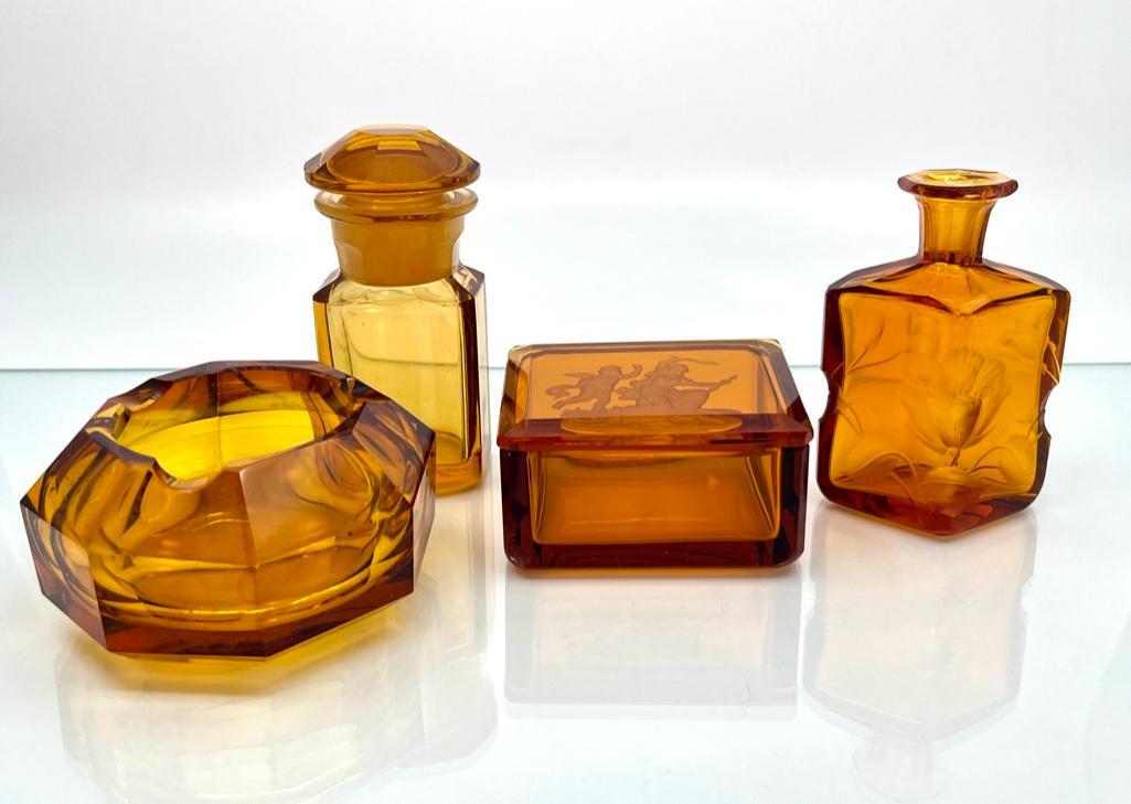 Moser Amber Glass Lot (1 of 19)