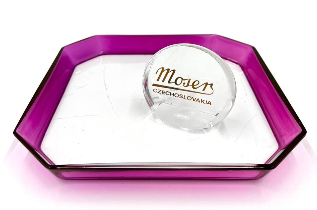 Moser Glass Tray and Dealer Cabinet Logo (1 of 8)