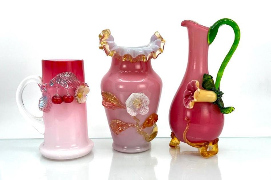 Three Stevens and Williams Victorian Glass Articles (1 of 13)