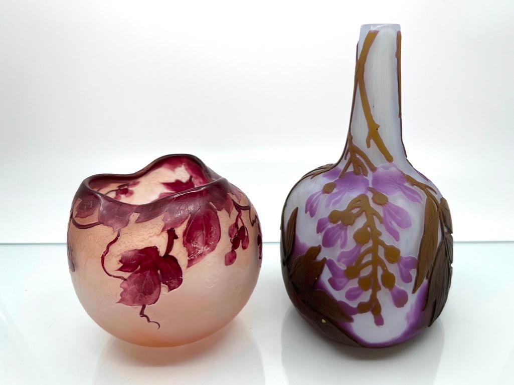 Two Legras Cameo Glass Vases (1 of 11)