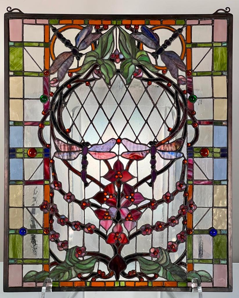 Meyda Tiffany Leaded Glass Panel, Modern (1 of 9)
