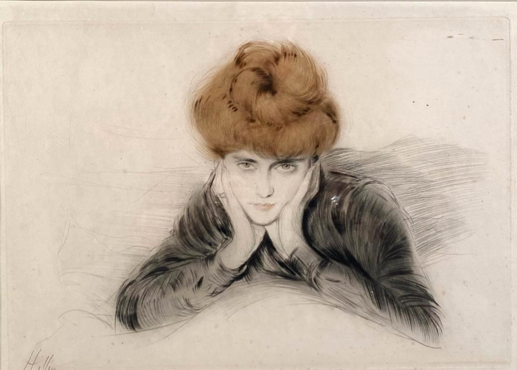 Paul Cesar Helleu Print, Madame Helleu (1 of 8)