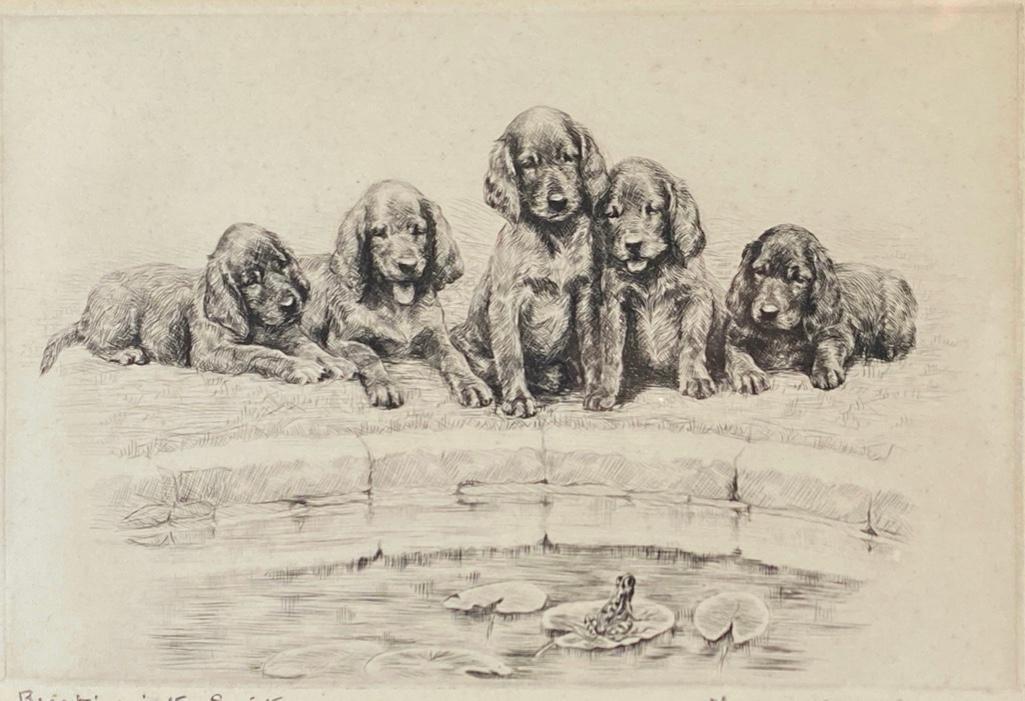 Marguerite Kirmse Etching, Breaking Into Society (1 of 7)